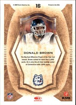 2009 Donruss Threads - College Gridiron Kings #16 Donald Brown Back
