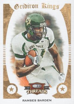 2009 Donruss Threads - College Gridiron Kings #45 Ramses Barden Front
