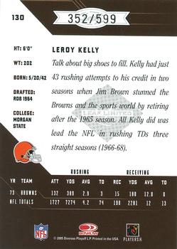 2005 Leaf Limited #130 Leroy Kelly Back
