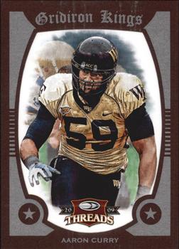 2009 Donruss Threads - College Gridiron Kings Framed Red #1 Aaron Curry Front