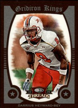 2009 Donruss Threads - College Gridiron Kings Framed Red #13 Darrius Heyward-Bey Front