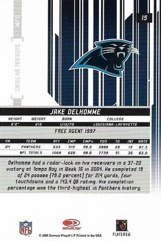 2005 Leaf Rookies & Stars #15 Jake Delhomme Back