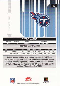 2005 Leaf Rookies & Stars #93 Steve McNair Back