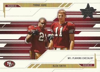 2005 Leaf Rookies & Stars #97 Alex Smith / Frank Gore Front