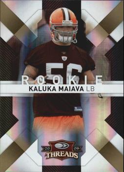2009 Donruss Threads - Gold Holofoil #158 Kaluka Maiava Front