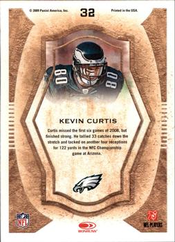 2009 Donruss Threads - Pro Gridiron Kings #32 Kevin Curtis Back