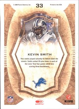 2009 Donruss Threads - Pro Gridiron Kings #33 Kevin Smith Back