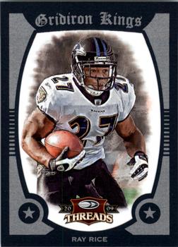 2009 Donruss Threads - Pro Gridiron Kings Framed Blue #45 Ray Rice Front