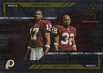 2005 Leaf Rookies & Stars Longevity #100 Jason Campbell / Carlos Rogers Front