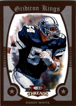 2009 Donruss Threads - Pro Gridiron Kings Framed Red #43 Randy White Front