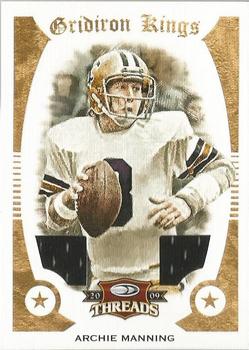 2009 Donruss Threads - Pro Gridiron Kings Materials #6 Archie Manning Front