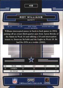 2005 Playoff Absolute Memorabilia #48 Roy Williams Back