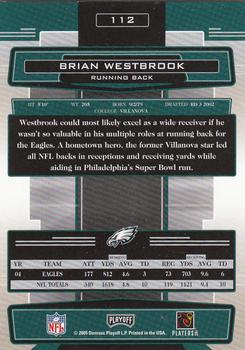 2005 Playoff Absolute Memorabilia #112 Brian Westbrook Back