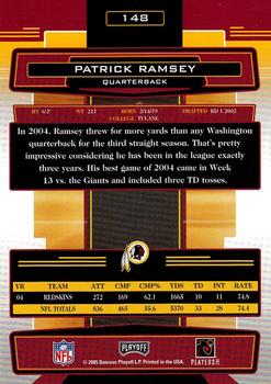 2005 Playoff Absolute Memorabilia #148 Patrick Ramsey Back