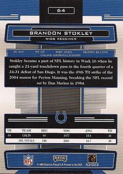 2005 Playoff Absolute Memorabilia #64 Brandon Stokley Back
