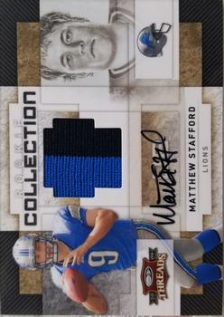 2009 Donruss Threads - Rookie Collection Materials Autographs Prime #10 Matthew Stafford Front