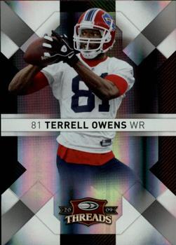 2009 Donruss Threads - Silver Holofoil #12 Terrell Owens Front