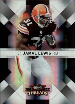 2009 Donruss Threads - Silver Holofoil #25 Jamal Lewis Front