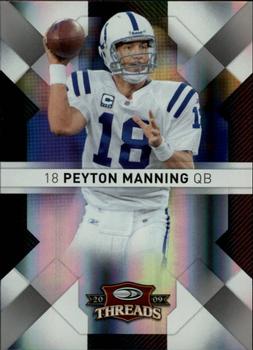 2009 Donruss Threads - Silver Holofoil #43 Peyton Manning Front