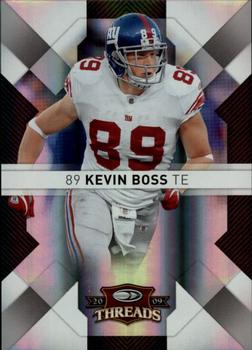 2009 Donruss Threads - Silver Holofoil #67 Kevin Boss Front