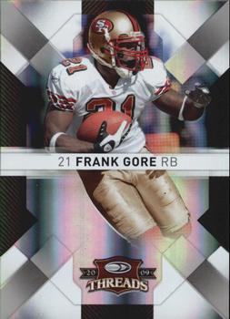 2009 Donruss Threads - Silver Holofoil #83 Frank Gore Front