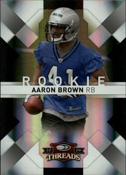 2009 Donruss Threads - Silver Holofoil #101 Aaron Brown Front