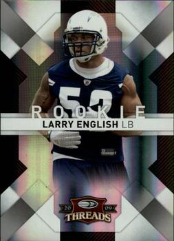 2009 Donruss Threads - Silver Holofoil #166 Larry English Front