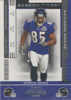 2005 Playoff Contenders #7 Derrick Mason Front