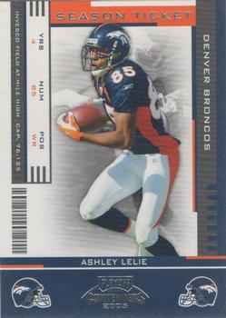 2005 Playoff Contenders #29 Ashley Lelie Front