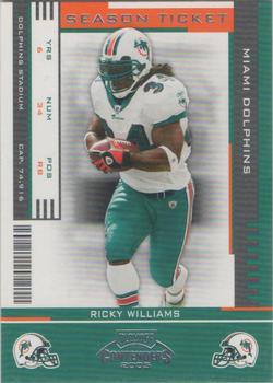2005 Playoff Contenders #53 Ricky Williams Front