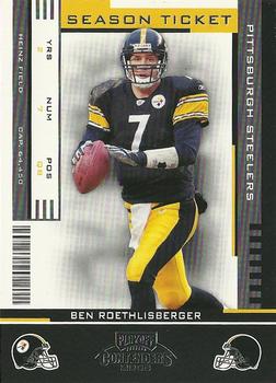 2005 Playoff Contenders #76 Ben Roethlisberger Front