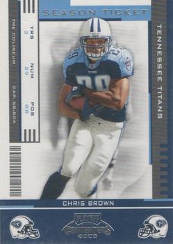 2005 Playoff Contenders #94 Chris Brown Front
