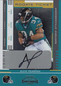 2005 Playoff Contenders #104 Alvin Pearman Front