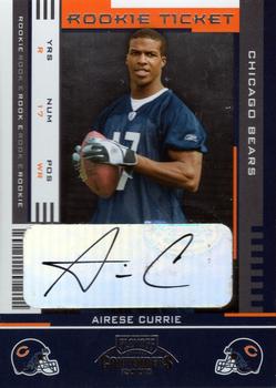 2005 Playoff Contenders #105 Airese Currie Front