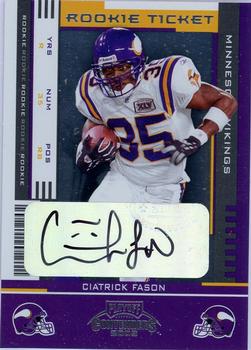 2005 Playoff Contenders #121 Ciatrick Fason Front