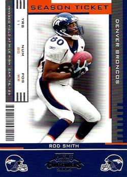 2005 Playoff Contenders #31 Rod Smith Front