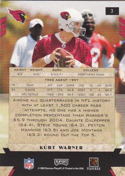 2005 Playoff Honors #3 Kurt Warner Back