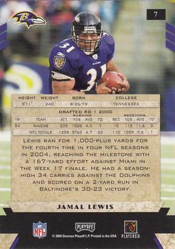 2005 Playoff Honors #7 Jamal Lewis Back