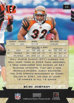 2005 Playoff Honors #22 Rudi Johnson Back