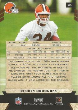 2005 Playoff Honors #25 Reuben Droughns Back