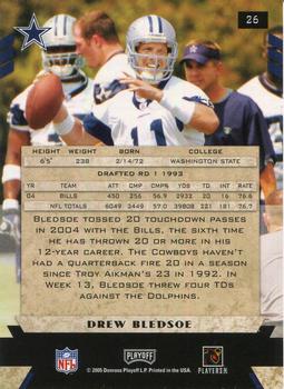 2005 Playoff Honors #26 Drew Bledsoe Back