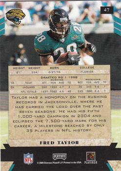 2005 Playoff Honors #47 Fred Taylor Back