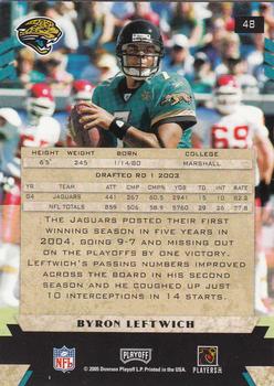 2005 Playoff Honors #48 Byron Leftwich Back