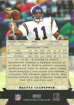 2005 Playoff Honors #55 Daunte Culpepper Back