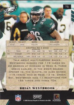 2005 Playoff Honors #75 Brian Westbrook Back