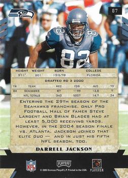 2005 Playoff Honors #87 Darrell Jackson Back