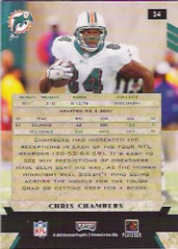 2005 Playoff Honors #54 Chris Chambers Back