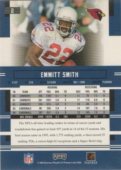 2005 Playoff Prestige #2 Emmitt Smith Back