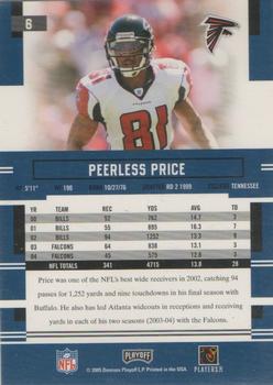 2005 Playoff Prestige #6 Peerless Price Back