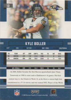 2005 Playoff Prestige #12 Kyle Boller Back